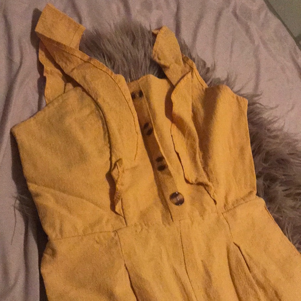 Mustard Zaful Jumpsuit